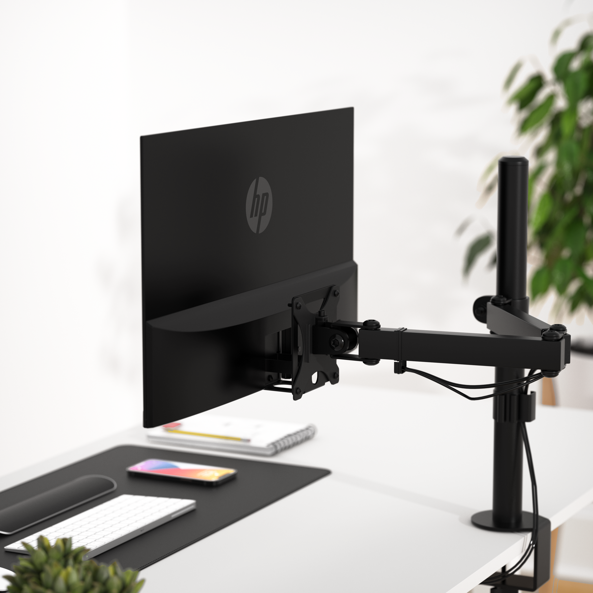 VESA Adapter for HP M24h, M27h, 524sh, 524da and 527sh Monitors