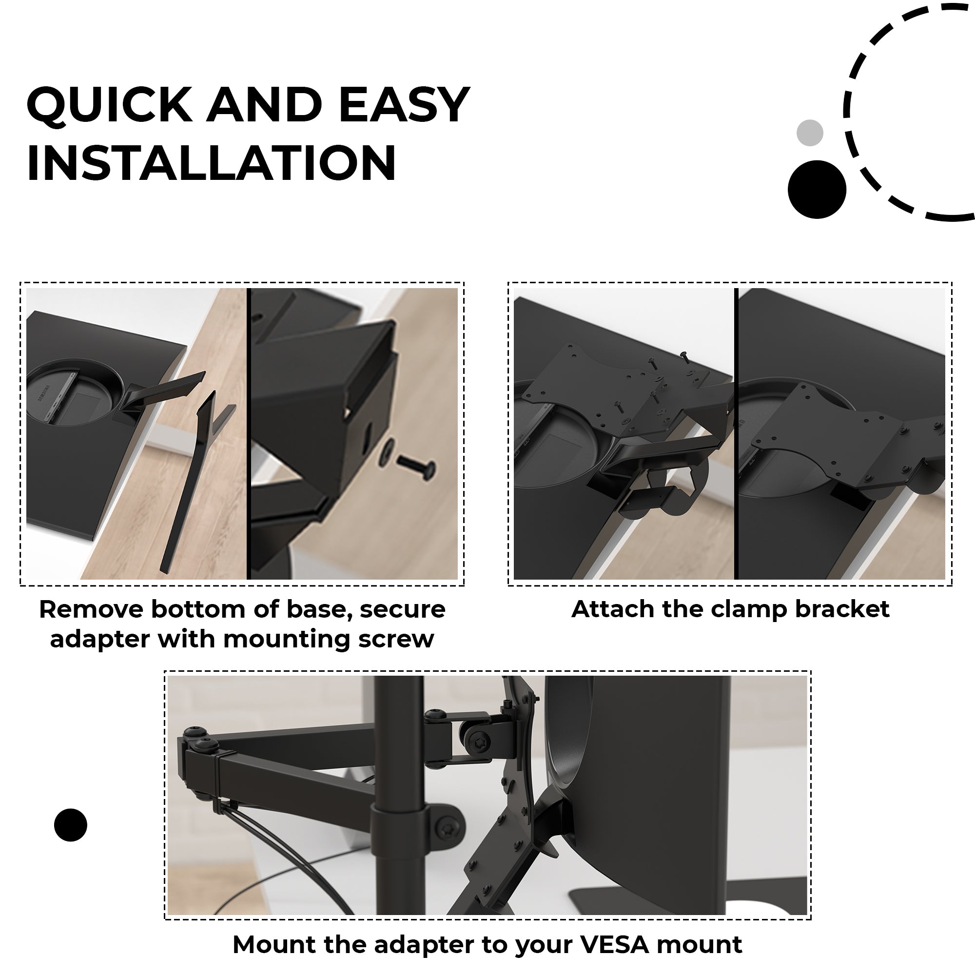 Odys Q27, Vesa Adapter, Monitor Holder, Monitor Arm, Vesa 75x75