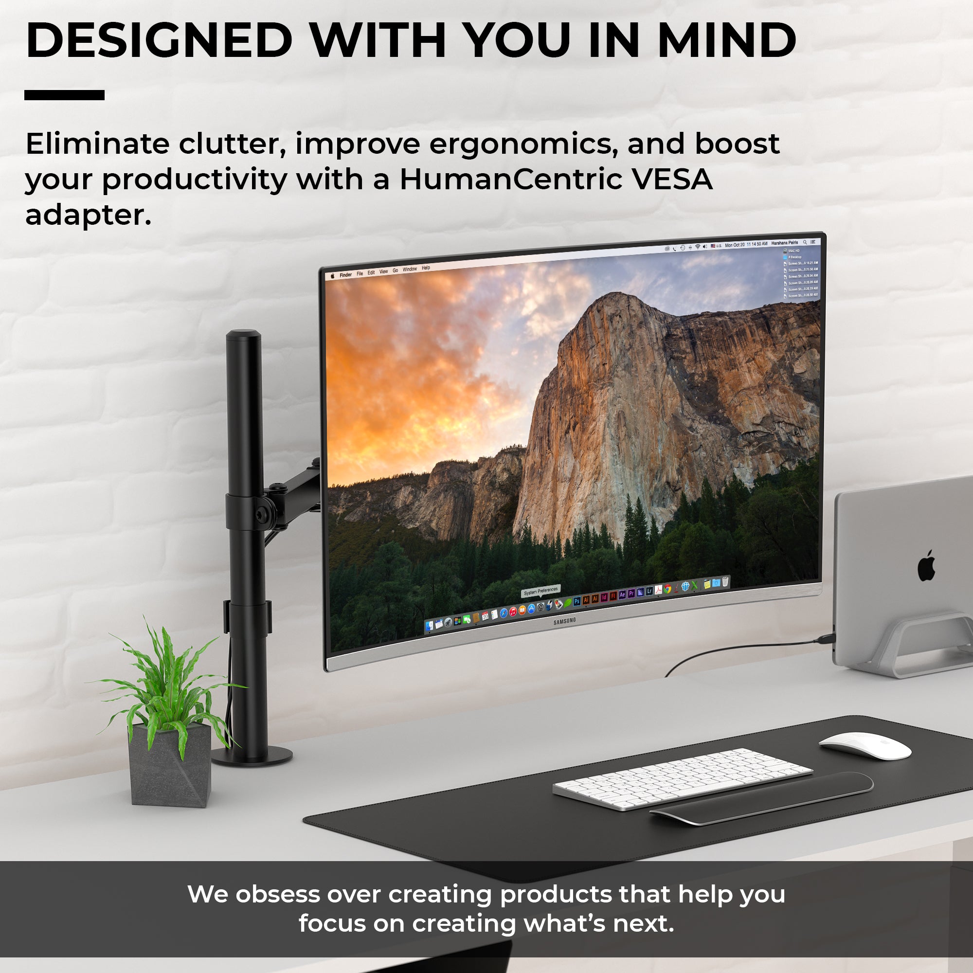 HumanCentric VESA Mount Adapter Compatible with India