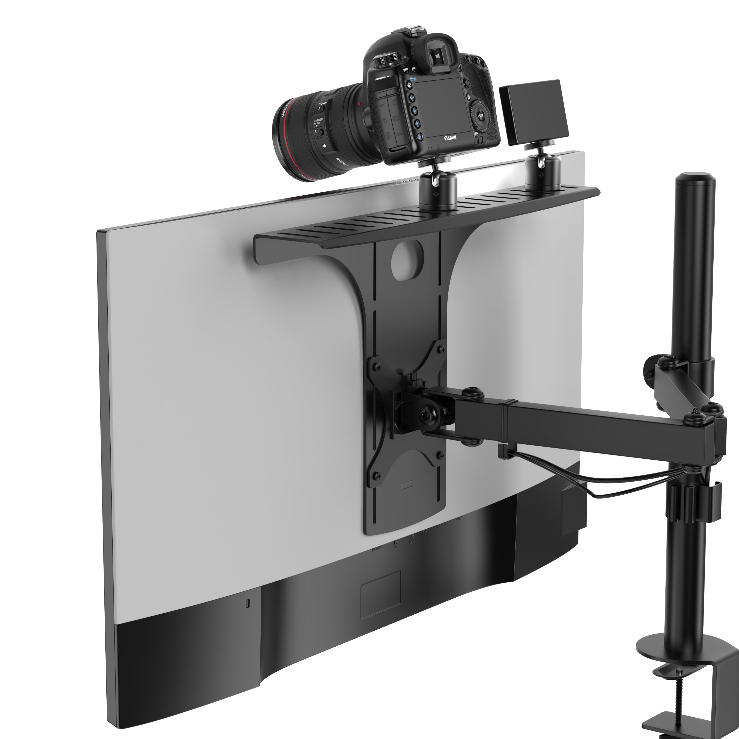 VESA Mounting Shelf for Monitors, DSLR Camera Monitor Mount – HumanCentric