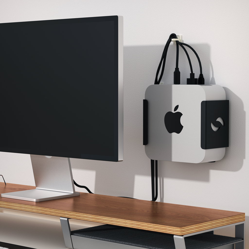 HumanCentric Soporte de pared compatible con Mac Studio - Asegura u oculta  tu Mac Studio con un soporte de pared Apple Mac Studio, soporte de montaje