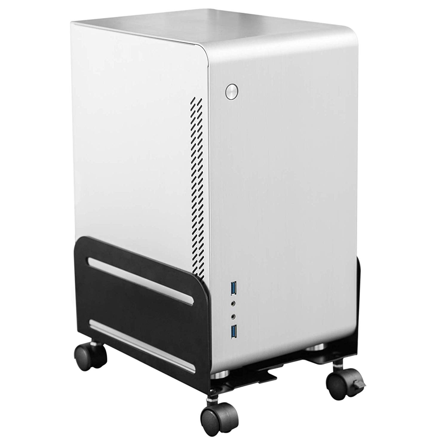 Adjustable Computer Tower, CPU Stand Cart and Mobile PC Holder ...