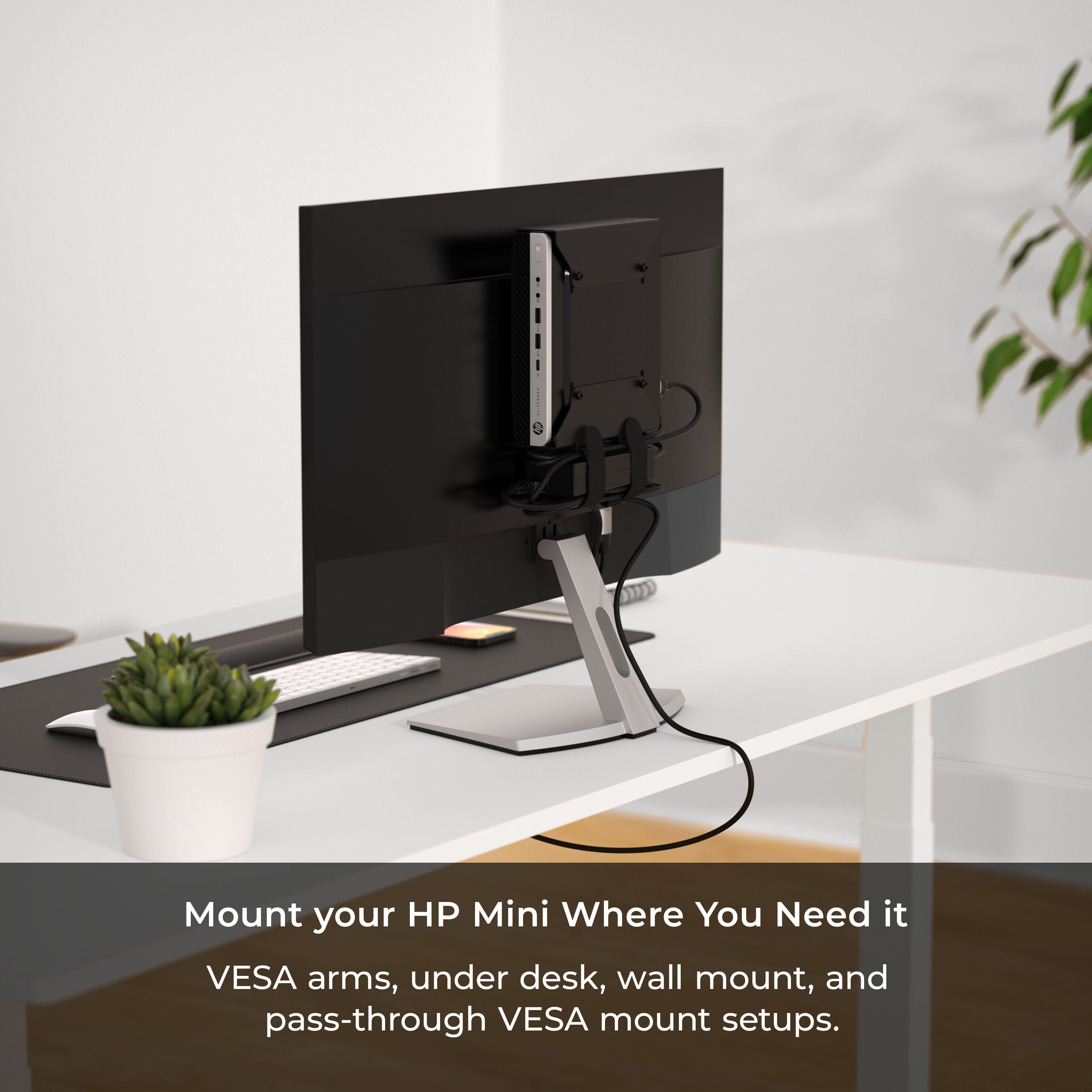 Luxe regelmatig hefboom HP Desktop Mini Mount for HP ProDesk, HP EliteDesk, HP Desktop Mini –  HumanCentric