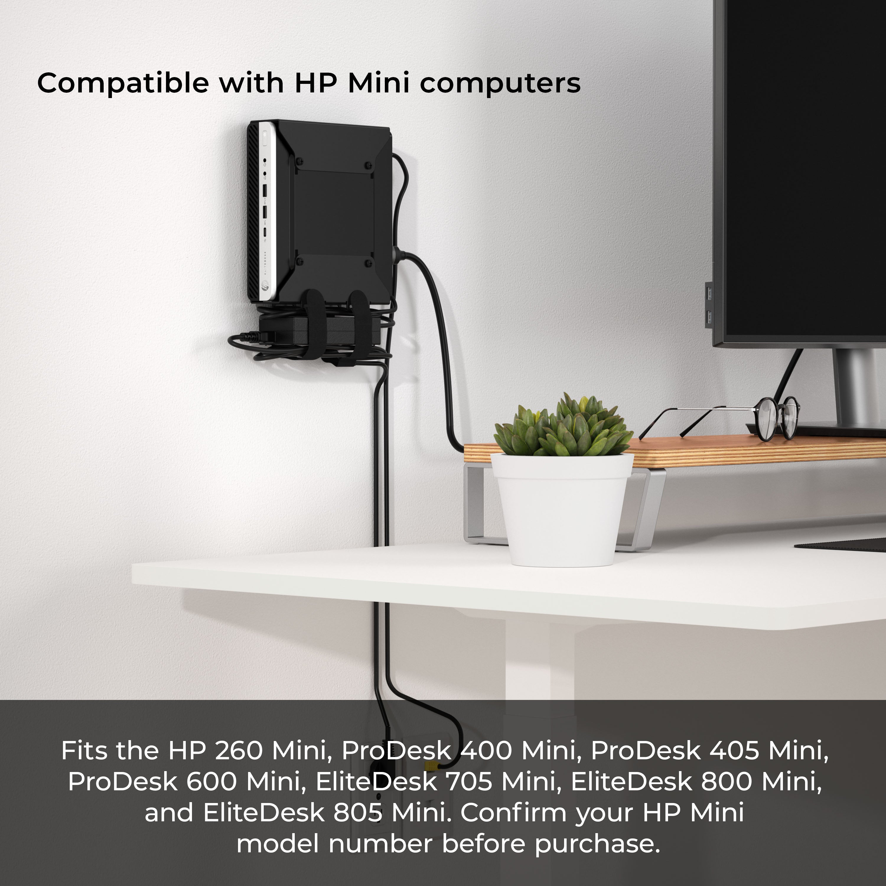 Luxe regelmatig hefboom HP Desktop Mini Mount for HP ProDesk, HP EliteDesk, HP Desktop Mini –  HumanCentric
