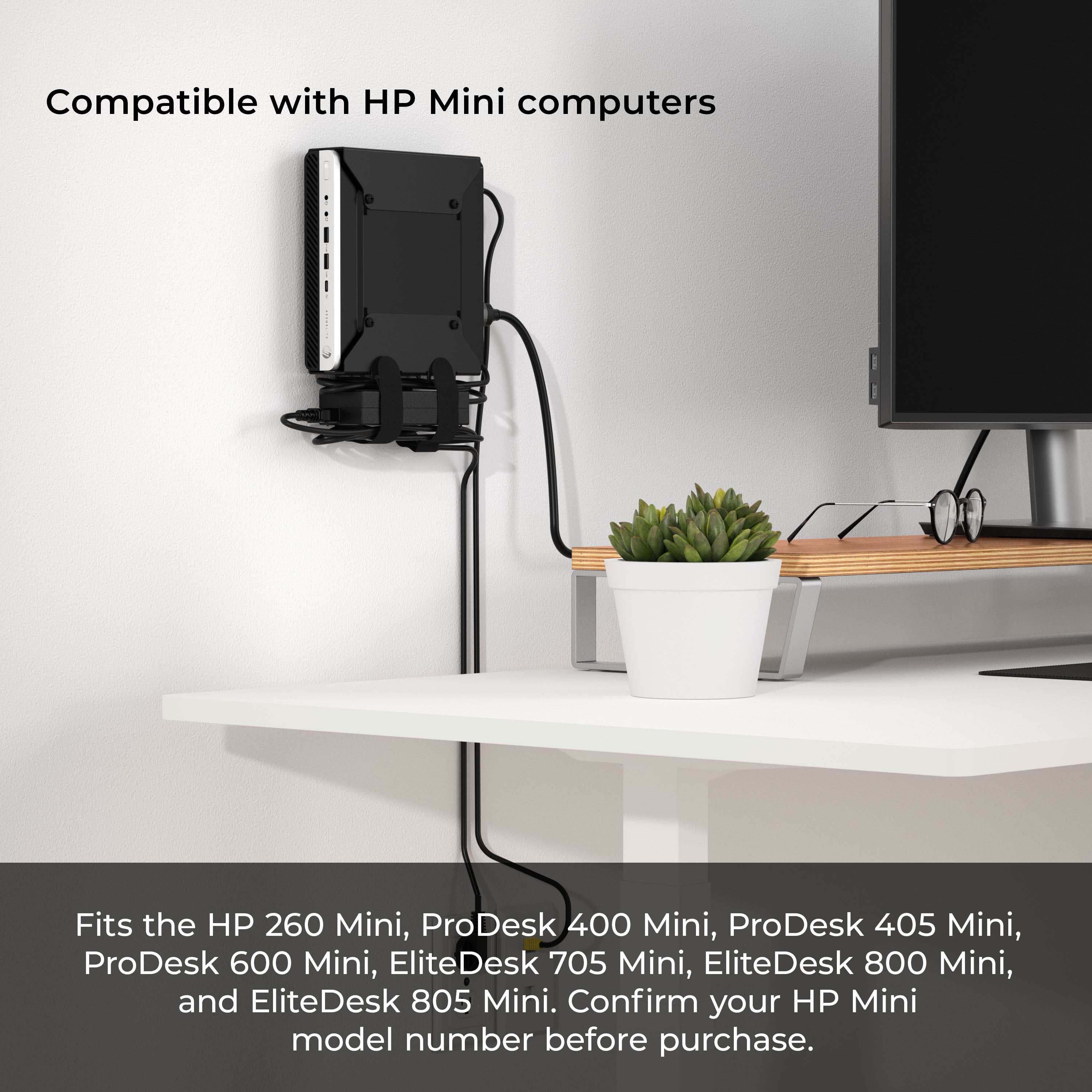 HP Desktop Mini Mount for HP ProDesk, HP EliteDesk, HP Desktop Mini ...
