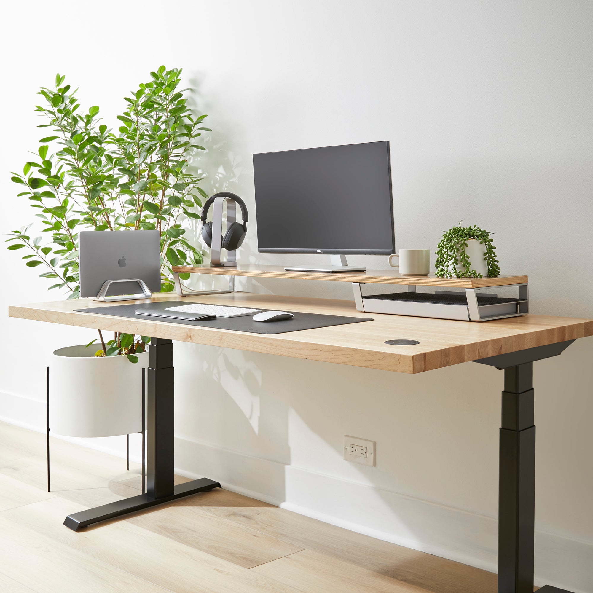 Maple desk deals top