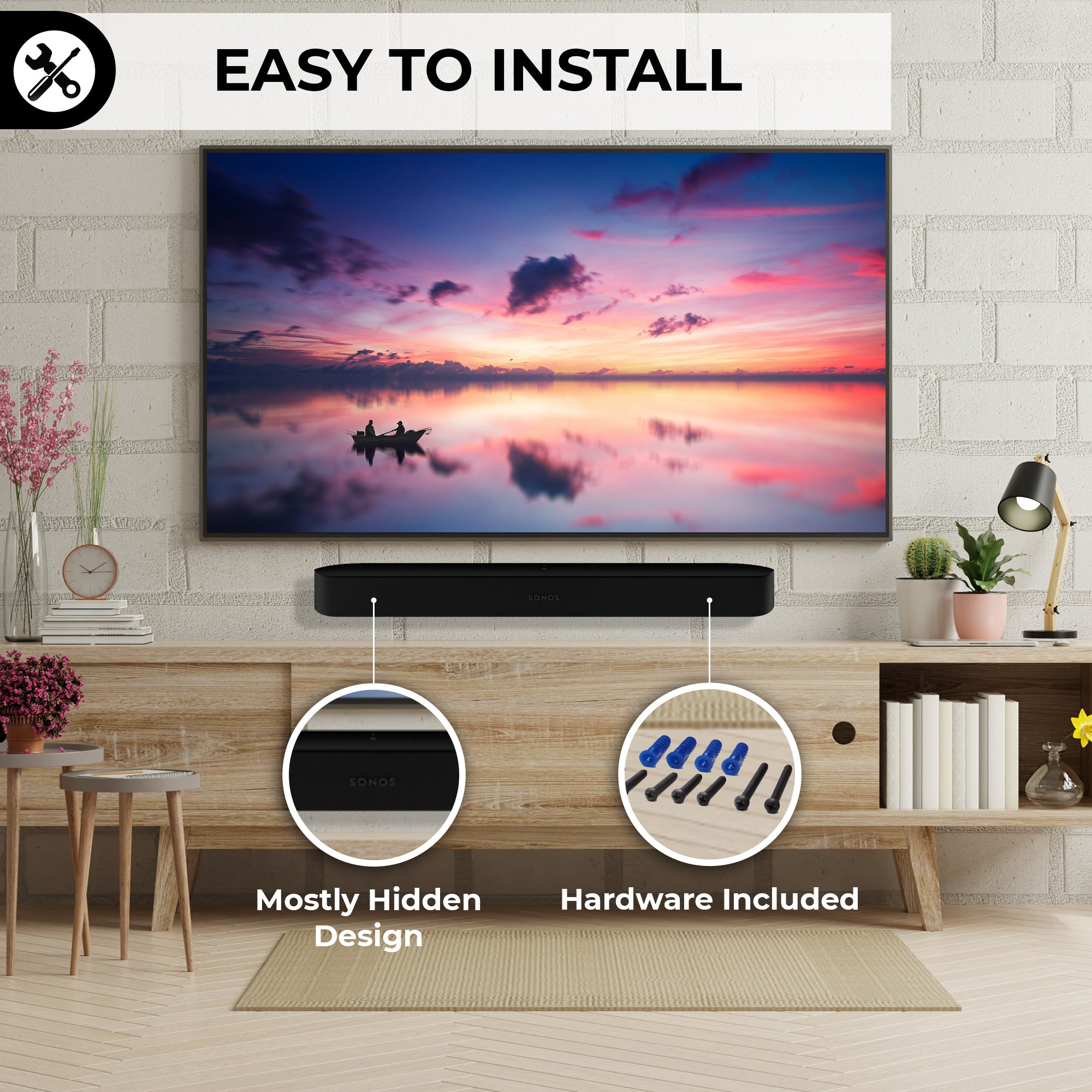 Sound Bar Sanus Tv Mount For Beam Gen Dolby Atmos Sanus Tv Mount